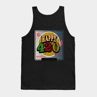 april 20th - happy 420 marijuana leaf Tank Top